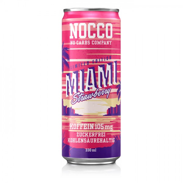 NOCCO BCAA Drink 330ml Miami Strawberry