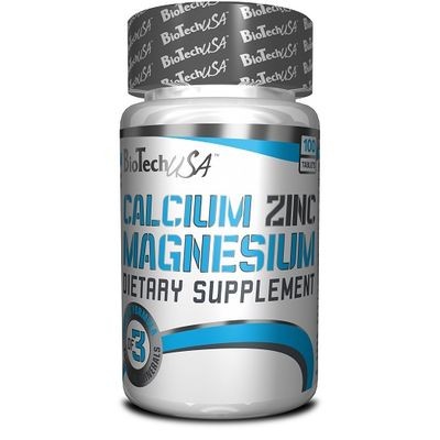 BioTech USA Calcium Zinc Magnesium 100 Tabletten